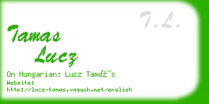 tamas lucz business card